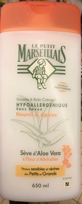 Le Petit Marseillais Douche & Bain crème hypoallergenique Sève d’Aloe Vera & Fleur d’Abricotier
