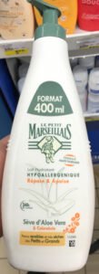 Le Petit Marseillais Lait hydratant hypoallergénique sève d’Aloe Vera & Calendula