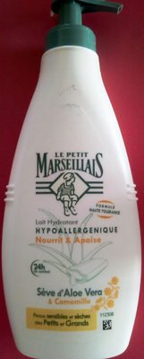 Le Petit Marseillais Lait Hydratant Hypoallergénique Sève d’Aloe Vera & Camomille