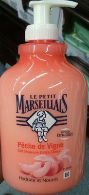 Le Petit Marseillais Pêche de vigne Gel mousse extra doux