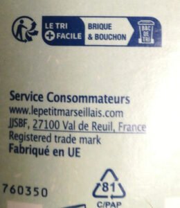 Le Petit Marseillais Recharge Douche extra douce Parfum amande douce