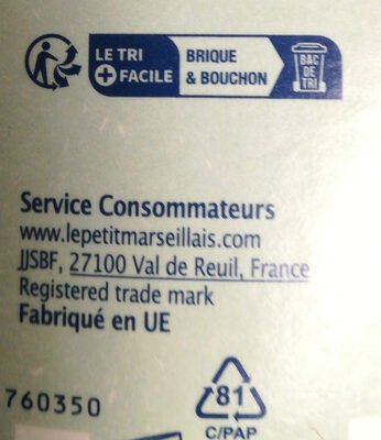 Le Petit Marseillais Recharge Douche extra douce Parfum amande douce