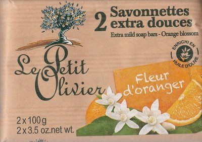 Le Petit Olivier Savonnettes extra douces Fleur d’oranger