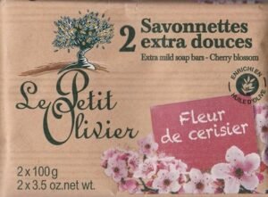 Le Petit Olivier Savonnettes extra douces Fleur de cerisier