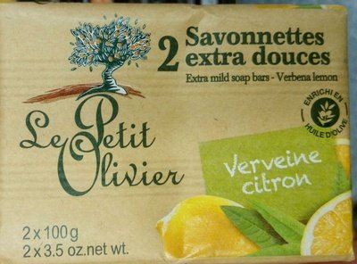 Le Petit Olivier Savonnettes extra douces Verveine Citron