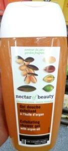 Les cosmétiques design, Nectar of Beauty Gel douche exfoliant à l’huile d’argan