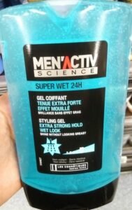 Les Cosmétiques Design Paris, Men’Activ Science Gel coiffant tenue extra forte effet mouillé
