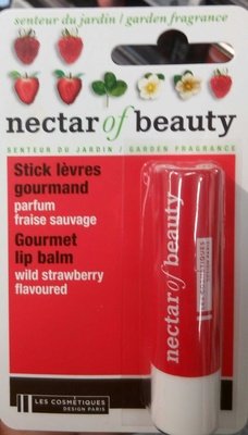 Les Cosmétiques Design Paris, Nectar of Beauty Stick lèvres gourmand parfum fraise sauvage