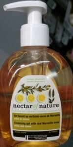 Les cosmétiques design Paris, Nectar of nature Gel lavant au véritable savon de Marseille Olive et Citron