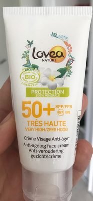 Lovéa Nature Crème visage Protection 100% Minérale SPF 50+