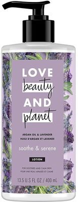 love beauty and planet argan oil & lavander lotion