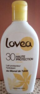 Lovea Lait protecteur hydratant au Monoï de Tahiti SPF 30
