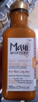 Maui Moisture Curl quench + coconut oil conditioner