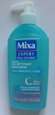 mixa Gel nettoyant sans savon anti-imperfections
