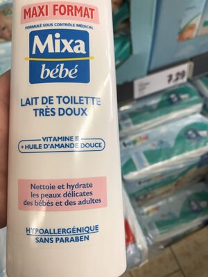 Mixa,L’Oréal,LASCAD Mixa bébé, Lait de toilette très doux, Maxi format