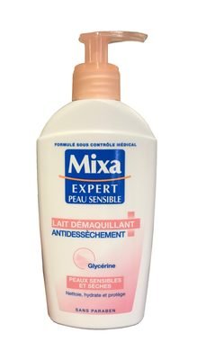 Mixa Lait démaquillant antidessèchement, peaux sensibles et sèches,