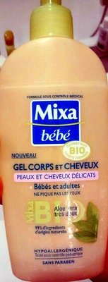 Mixa, Mixa bébé Gel corps et cheveux bébés et adultes Aloe Vera