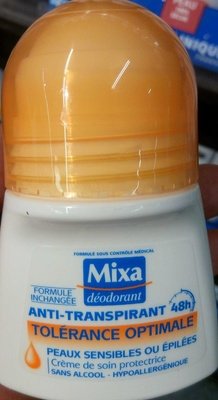 Mixa, Mixa Déodorant Anti-transpirant 48h Tolérance Optimale