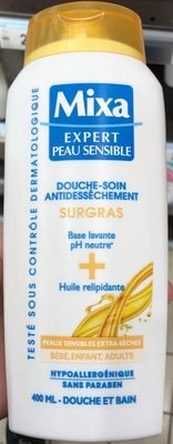 Mixa, Mixa Expert Peau Sensible Douche-soin antidessèchement surgras