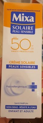 Mixa Solaire Crème Solaire Peaux sensibles SPF 50