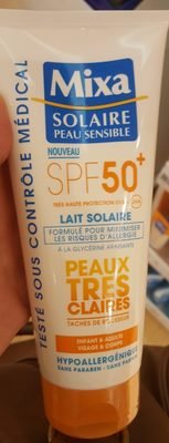 Mixa Solaire Lait Solaire SPF 50+ Peaux très claires
