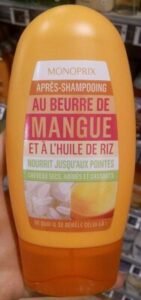 Monoprix Après-Shampooing au beurre de mangue et à l’huile de riz