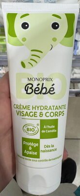 Monoprix Bébé,Monoprix Crème hydratante visage & corps bio