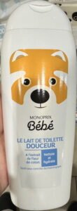 Monoprix Bébé,Monoprix Le lait de toilette Douceur à l’extrait de fleur de coton