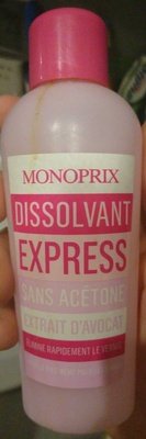 Monoprix Dissolvant express sans acétone