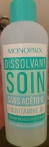 Monoprix Dissolvant Soin