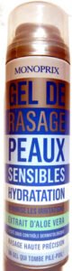 Monoprix Gel de rasage peaux sensibles