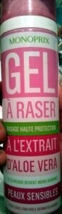 Monoprix Gel à raser à l’extrait d’aloe vera