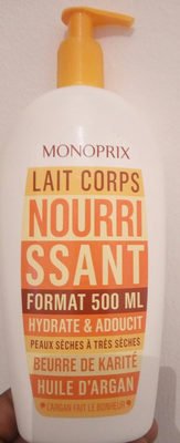 monoprix huile d’argan (lait corps)