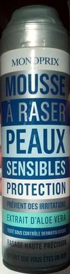 Monoprix Mousse à raser peaux sensibles