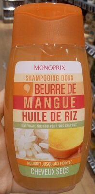 Monoprix Shampooing doux beurre de mangue huile de riz