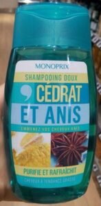 Monoprix Shampooing doux cédrat et anis