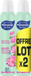 Monsavon Monsavon Déodorant Femme Spray Fleur de Lotus Presque Divine 2x200ml