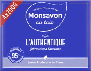 Monsavon Monsavon Savon Lavant Antibactérien L’Authentique 4x200g
