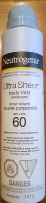 Neutrogena Ultra Sheeran Body Mist Sunscreen
