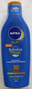 Nivea, Nivea Sonnenmilch Schutzfaktor 30, Nivea Sonnenmilch Schutzfaktor Hoch, Nivea Sun Schutz und Pflege, Nivea Sun Schutzfaktor 30, Nivea sun Sun Schutz & Pflege LSF 30