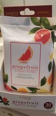 Polish’d Grapefruit facial wipes