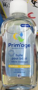 Prim’age Huile pour bébé idéale massage