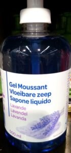 Produits Blancs Gel moussant Lavande