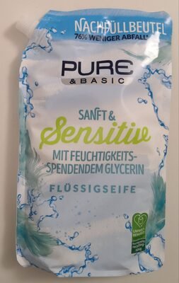 Pure & Basic, Serpol-Cosmetics Flüssigseife Sanft & Sensitiv Nachfüllbeutel