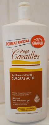 Rogé Cavaillès Gel bain et douche surgras actif