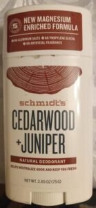 Schmidt’s Cedarwood+Janiper deodorant