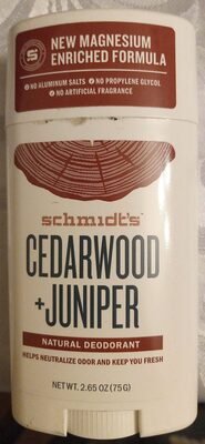 Schmidt’s Cedarwood+Janiper deodorant