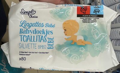Simpl,Simpl Choice Lingettes Bébé à l’Aloe Vera