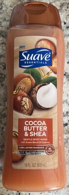 Suave Cocoa Butter & Shea Gentle Body Wash with Sweet Blend Oil Essence