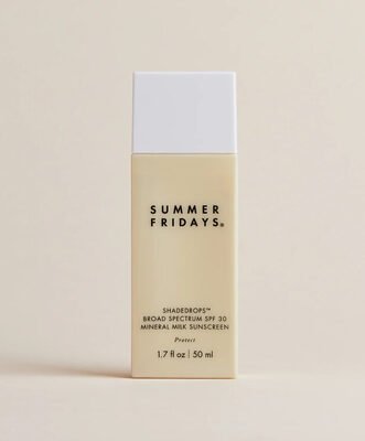 Summer Fridays ShadeDrops Broad Spectrum SPF 30 Mineral Milk Sunscreen